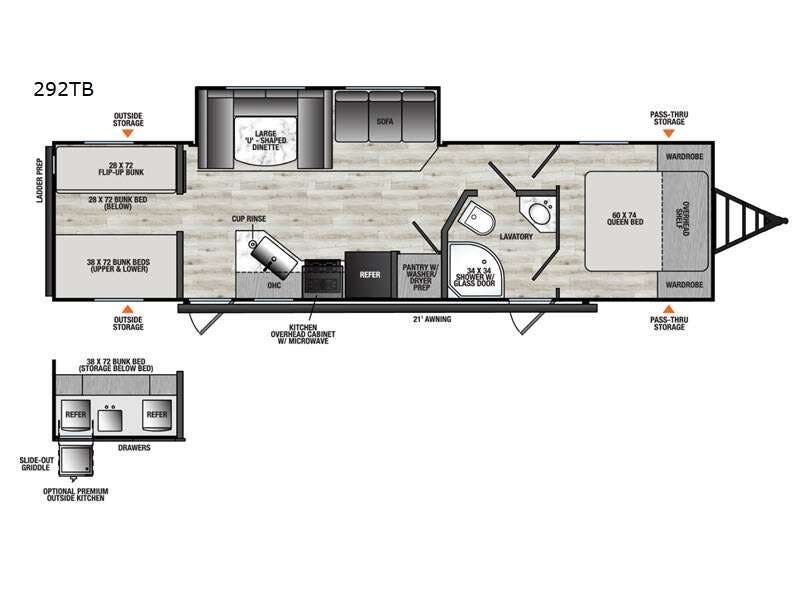 2027 Forest River Viking 6K Series 292TB - New Travel Trailer For Sale by RV Dynasty in Bunker Hill, Indiana features Slideout