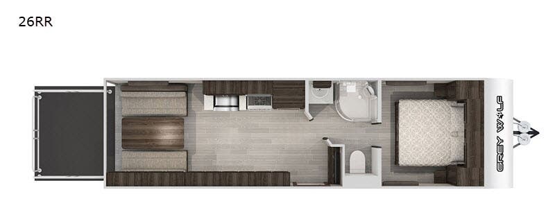 2020 Forest River Cherokee Grey Wolf 26RR - Used Toy Hauler For Sale by RV Dynasty in Bunker Hill, Indiana