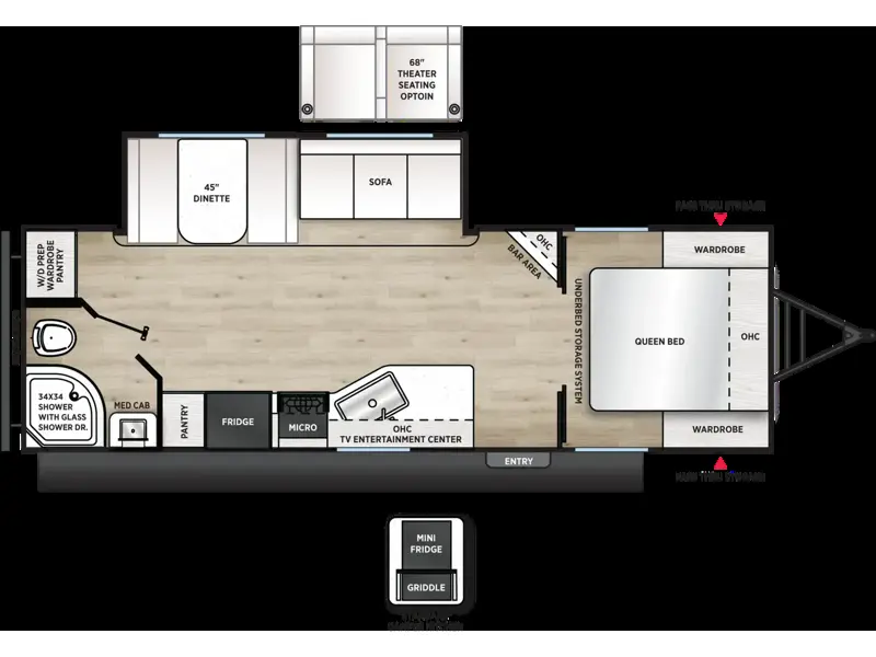 2027 Forest River Viking 25RBS - New Travel Trailer For Sale by RV Dynasty in Bunker Hill, Indiana features Slideout