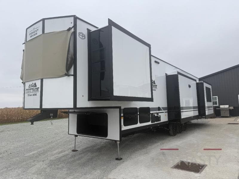 2026 Cedar Creek Cottage Fifth Wheels 412FWC by Forest River from RV Dynasty in Bunker Hill, Indiana