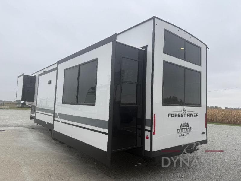 New 2026 Forest River Cedar Creek Cottage Fifth Wheels 412FWC available in Bunker Hill, Indiana