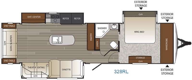2016 Keystone Outback 328RL - Used Travel Trailer For Sale by RV Dynasty in Bunker Hill, Indiana features Slideout
