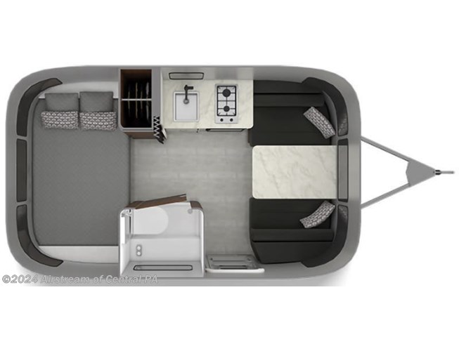 2021 Airstream Caravel 16RB floorplan image