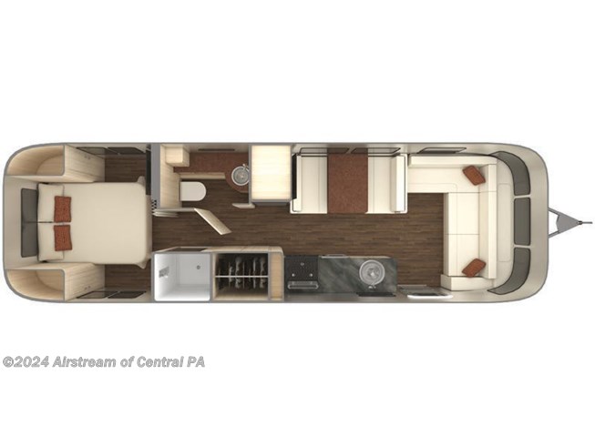 2021 Airstream International 30RB floorplan image
