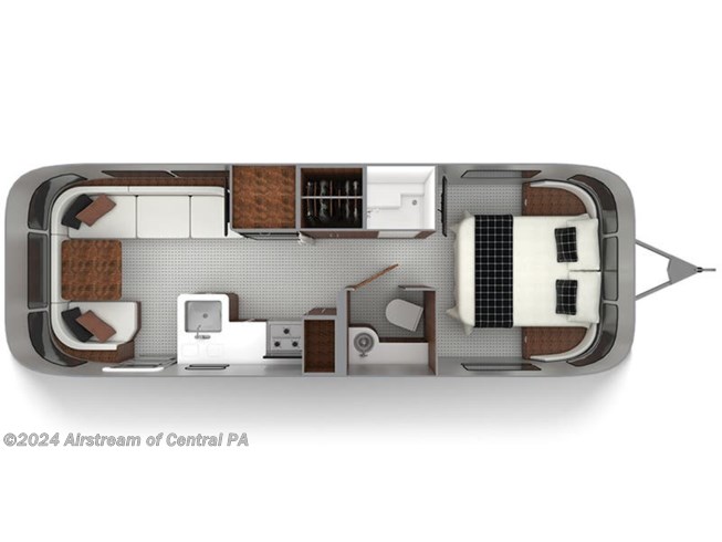 2023 Airstream Globetrotter 27FB floorplan image