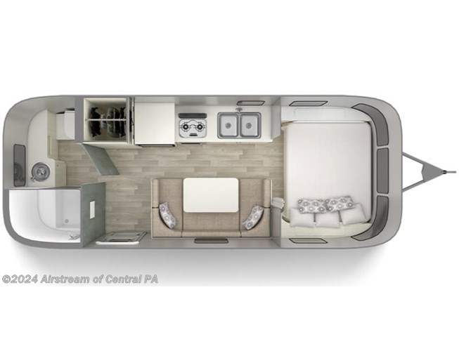 Stock Image for 2024 Airstream 22FB (options and colors may vary)
