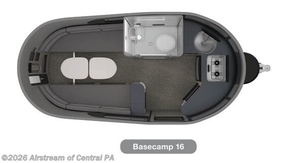 Floorplan of 2022 Airstream Basecamp X 16X