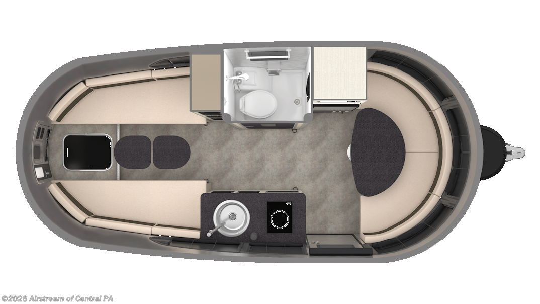 Floorplan of 2026 Airstream Basecamp Xe 20Xe