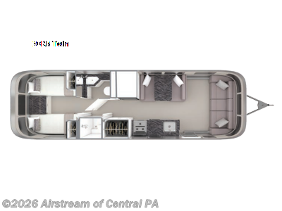 2027 Airstream Classic 30RB - New Travel Trailer For Sale by Airstream of Central PA in Duncansville, Pennsylvania features Power Awning, Convection Microwave, Awning, Hydronic Heat, Oven
