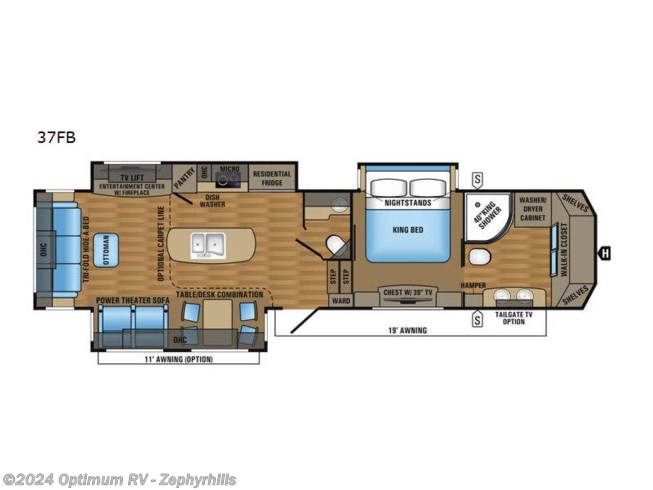 2018 Jayco Designer 37FB - Used Fifth Wheel For Sale by Optimum RV in Zephyrhills, Florida features Slideout