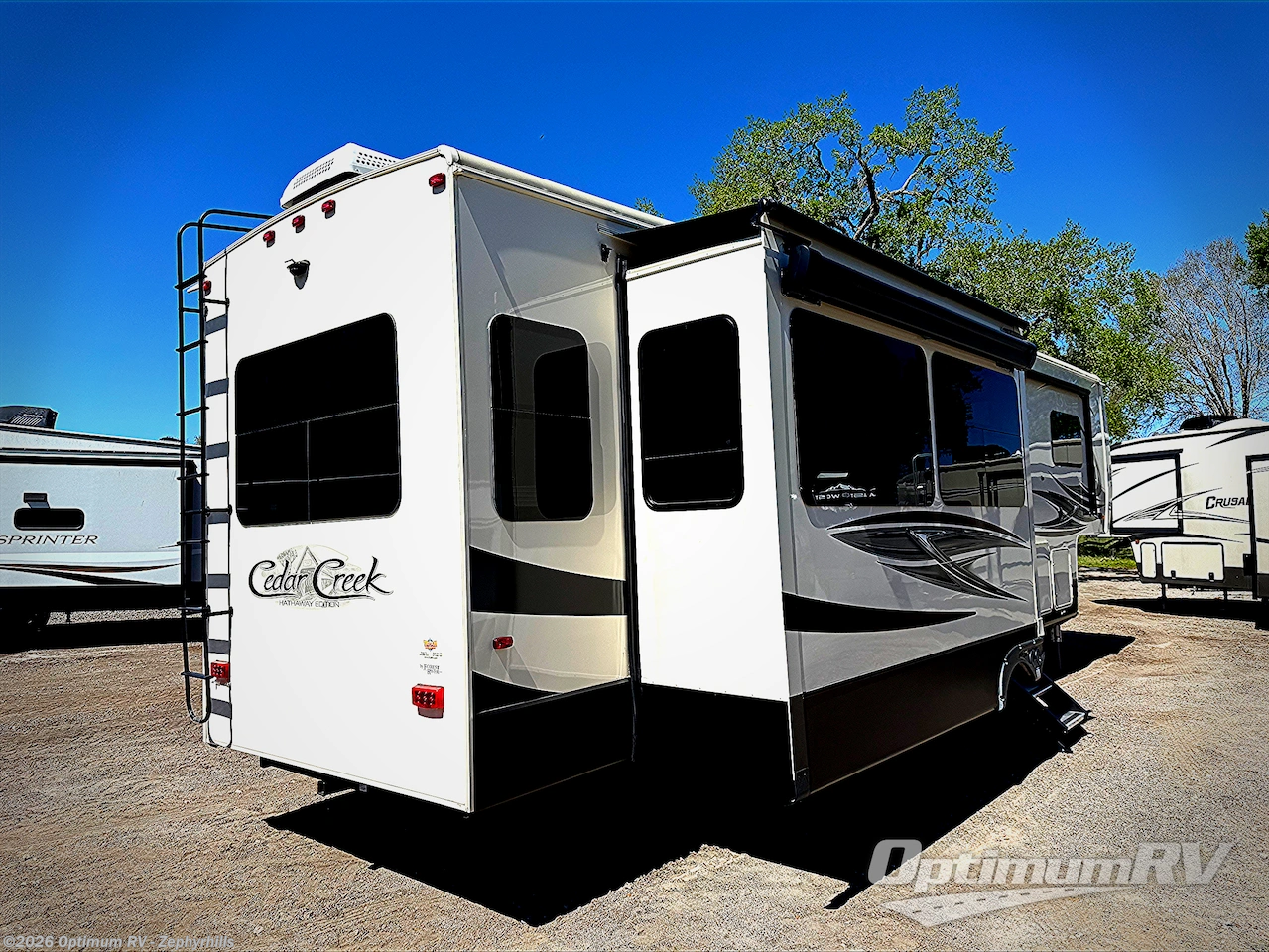 2020 Forest River Cedar Creek Hathaway Edition 34IK - Used Fifth Wheel For Sale by Optimum RV - Zephyrhills in Zephyrhills, Florida features Awning, Slideout