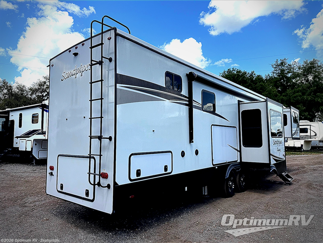 2022 Forest River Sandpiper Luxury 391FLRB - Used Fifth Wheel For Sale by Optimum RV - Zephyrhills in Zephyrhills, Florida features Awning, Slideout