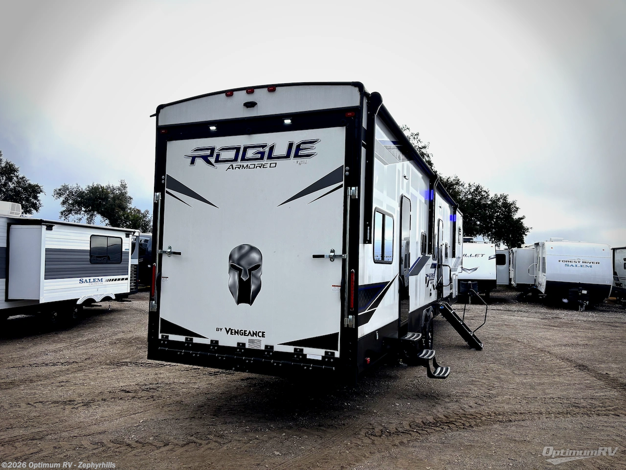 2023 Forest River Vengeance Rogue Armored VGF4007G2 - Used Fifth Wheel For Sale by Optimum RV - Zephyrhills in Zephyrhills, Florida features Awning, Slideout