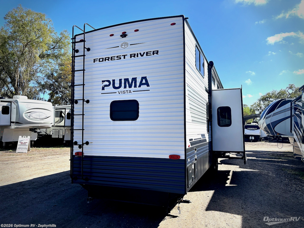 2026 Forest River Puma Vista 421LFT - New Destination Trailer For Sale by Optimum RV - Zephyrhills in Zephyrhills, Florida features Awning, Slideout