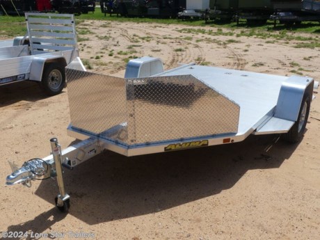 Aluma Utility Trailer MC210 - Two Place Motorcycle Trailer&lt;br&gt;&lt;br&gt;3500# Rubber Torsion Axle - No Brakes - Easy Lube Hubs&lt;br&gt;2&quot; Coupler - Safety Chains&lt;br&gt;800# Swivel Tongue Jack&lt;br&gt;ST205/75R14 LRC Radial Tires (1760# cap/tire) - Aluminum Wheels&lt;br&gt;Aluminum Fenders&lt;br&gt;24&quot; Aluminum Salt Shield/Rock Guard&lt;br&gt;Extruded Aluminum Floor&lt;br&gt;63.25&quot;x57&quot; Aluminum Ramp&lt;br&gt;(8) Stainless Steel Recessed Tie Rings&lt;br&gt;LED Lighting Package&lt;br&gt;4-Way Plug&lt;br&gt;Overall Width = 101.5&quot; - Overall Length = 174&quot;&lt;br&gt;(2) 2&#39; Motorcycle Brackets&lt;br&gt;&lt;br&gt;5 Year Warranty&lt;br&gt;&lt;br&gt;The Advertised Prices DO NOT Include: *Licensing* &amp;amp; Tax&lt;br&gt;&lt;br&gt;We have over 200 trailers to choose from. Come in and see us at:&lt;br&gt;6610 N I-35 Lacy Lakeview, TX 76705 (Exit 342B)&lt;br&gt;&lt;br&gt;Not in the great state of Texas? No Problem! We offer local and nation wide delivery.&lt;br&gt;&lt;br&gt;Store Hours:&lt;br&gt;MON–FRI: 8:00 AM - 5:00 PM&lt;br&gt;SATURDAY: 9:00 AM - 2:00 PM&lt;br&gt;SUNDAY: Closed&lt;br&gt;&lt;br&gt;Remember we handle all your Trailer Sales &amp;amp; Trailer Part Needs!!! &lt;br&gt;Let us help you with servicing your trailer too! &lt;br&gt;It is our pleasure to serve our community of Waco Texas and all of Central Texas! http://www.lonestartrailers.com/--xInventoryDetail?id=6678761