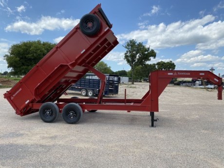 &lt;h3&gt;RawMaxx Trailers Dump Trailers 16&#39; x 83&quot;&lt;/h3&gt;&lt;strong&gt;Features may include:&lt;/strong&gt;&lt;ul&gt;&lt;li&gt;8&quot; 13 lb. I Beam Frame &amp;amp; Tongue&lt;/li&gt;&lt;/ul&gt;&lt;ul&gt;&lt;li&gt;3&quot; Channel cross-members&lt;/li&gt;&lt;/ul&gt;&lt;ul&gt;&lt;li&gt;2 - 10K Drop Leg Jacks&lt;/li&gt;&lt;/ul&gt;&lt;ul&gt;&lt;li&gt;Coupler Type: HD square gooseneck 2 5/16&quot; Adjustable&lt;/li&gt;&lt;/ul&gt;&lt;ul&gt;&lt;li&gt;10G 3ft High sides with reinforced rails&lt;/li&gt;&lt;/ul&gt;&lt;ul&gt;&lt;li&gt;7G Smooth plate Floor&lt;/li&gt;&lt;/ul&gt;&lt;ul&gt;&lt;li&gt;PH620 Hoist Kit KTI Electric Pump Setup With Control&lt;/li&gt;&lt;/ul&gt;&lt;ul&gt;&lt;li&gt;3 way gate&lt;/li&gt;&lt;/ul&gt;&lt;ul&gt;&lt;li&gt;2 - 7K Electric Axles ( Dexter ) With Brakes&lt;/li&gt;&lt;/ul&gt;&lt;ul&gt;&lt;li&gt;Spring Suspension&lt;/li&gt;&lt;/ul&gt;&lt;ul&gt;&lt;li&gt;4 -ST235/80R16 - With Black Wheels&lt;/li&gt;&lt;/ul&gt;&lt;ul&gt;&lt;li&gt;LED DOT Approved Lights&lt;/li&gt;&lt;/ul&gt;&lt;ul&gt;&lt;li&gt;Powder Coated&lt;/li&gt;&lt;/ul&gt;spare tire and mount, 110v charger, 7&#39; slide in ramps, heavy duty diamond mesh pull tarp, 6-interior d-rings, chain basket, full width tool box&lt;br&gt;The Advertised Prices DO NOT Include: *Licensing* &amp;amp; Tax&lt;br&gt;Call or stop in today to meet with our family of staff members and get yourself a new trailer @LoneStarTrailers!&lt;br&gt;Call us at: 254-749-2624&lt;br&gt;We have over 200 trailers to choose from. Come in and see us at:&lt;br&gt;6610 N I-35 Lacy Lakeview, TX 76705 (EXIT 342B)&lt;br&gt;Not in the great state of Texas? No Problem! We offer local and nation wide delivery.&lt;br&gt;Store Hours:&lt;br&gt;MON–FRI: 8:00AM-5:00 PM&lt;br&gt;SATURDAY: 9:00AM - 2:00 PM&lt;br&gt;SUNDAY: Closed&lt;br&gt;Remember we handle all your Trailer Sales &amp;amp; Trailer Part Needs!!! Let us help you with servicing your trailer too! It is our pleasure to serve our community of Waco Texas and all of Central Texas!! http://www.lonestartrailers.com/--xInventoryDetail?id=9245507