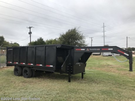 102x16 GN Dump Trailer&lt;br&gt;- 20,000 lb GVWR&lt;br&gt;- !0,000 lb X 2 GAWR&lt;br&gt;- 2-5/16 Gn Ball Coupler&lt;br&gt;- 70G safety chains&lt;br&gt;-2-10k Jacks&lt;br&gt;- 2 dexter brake axles 10k&lt;br&gt;- Spring suspension&lt;br&gt;- 8-16&quot; wheels dual black&lt;br&gt;- 8- ST235k/80R16 Tires&lt;br&gt;- 12&quot; I beam Frame&lt;br&gt;- 3&quot; channel cross-members&lt;br&gt;- 6&#39; channel Ramps (side slide in)&lt;br&gt;- 10G 4&#39; High sides with reinforced rails&lt;br&gt;- 7G smooth plate Floor&lt;br&gt;- PH630 ist Kit KTI electric Pump w/ control&lt;br&gt;- Rear barn doors&lt;br&gt;- LED dot lights&lt;br&gt;- Tarp Kit&lt;br&gt;- Spare Tire&lt;br&gt;&lt;br&gt;&lt;br&gt;The Advertised Prices DO NOT Include: *Licensing* &amp;amp; Tax&lt;br&gt;Call or stop in today to meet with our family of staff members and get yourself a new trailer @LoneStarTrailers!&lt;br&gt;Call us at: 254-749-2624&lt;br&gt;We have over 200 trailers to choose from. Come in and see us at:&lt;br&gt;6610 N I-35 Lacy Lakeview, TX 76705 (EXIT 342B)&lt;br&gt;Not in the great state of Texas? No Problem! We offer local and nation wide delivery.&lt;br&gt;Store Hours:&lt;br&gt;MON–FRI: 8:00AM-5:00 PM&lt;br&gt;SATURDAY: 9:00AM - 2:00 PM&lt;br&gt;SUNDAY: Closed&lt;br&gt;Remember we handle all your Trailer Sales &amp;amp; Trailer Part Needs!!! Let us help you with servicing your trailer too! It is our pleasure to serve our community of Waco Texas and all of Central Texas!! http://www.lonestartrailers.com/--xInventoryDetail?id=9580734