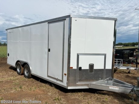 extended tongue, generator door&lt;br&gt; &lt;br&gt; Generator Door All-Aluminum Construction, Integrated Frame Design&lt;br&gt;Front Style: V-Front, 36&quot;&lt;br&gt;2&quot;x5&quot; Integrated Frame&lt;br&gt;16&quot; O/C Floor &amp;amp; Roof Studs&lt;br&gt;16&quot; O/C Wall Studs&lt;br&gt;Screwless .030 Bonded Sides&lt;br&gt;One Piece Aluminum Roof&lt;br&gt;Axles: 2 Braked Leaf Spring Axle&lt;br&gt;24&quot; Stoneguard&lt;br&gt;2-5/16&quot; Coupler w/ Safety Chains&lt;br&gt;2000lb Center Jack w/ Foot&lt;br&gt;3/8&quot; Water Resistant Interior Walls&lt;br&gt;3/4&quot; Water Resistant Decking&lt;br&gt;Interior Cove Trim&lt;br&gt;3&quot; Exterior Trim&lt;br&gt;(2) Dome Light w/ Switch&lt;br&gt;Exterior LED Lighting&lt;br&gt;Plastic Salem Vents&lt;br&gt;HD Rear Ramp w/ Spring Assist w/ Aluminum Hardware&lt;br&gt;2&quot;x66&quot; Side Door w/ Paddle Handle &amp;amp; Piano Hinge&lt;br&gt;4-Year Limited Warranty&lt;br&gt;**5200lbs torsion axles&lt;br&gt;**AC Brace&lt;br&gt;**30&quot;x30&quot; Generator Door w/ Salem Vent &amp;amp; Paddle Handle&lt;br&gt;**12&quot; Extended tongue&lt;br&gt;**9&quot; Extra height&lt;br&gt;**78&quot; side door upgrade&lt;br&gt;**Rear Canopy &amp;amp; Lights&lt;br&gt;&lt;br&gt;The Advertised Prices DO NOT Include: *Licensing* &amp;amp; Tax&lt;br&gt;&lt;br&gt;We have over 200 trailers to choose from. Come in and see us at:&lt;br&gt;6610 N I-35 Lacy Lakeview, TX 76705 (Exit 342B)&lt;br&gt;&lt;br&gt;Not in the great state of Texas? No Problem! We offer local and nation wide delivery.&lt;br&gt;&lt;br&gt;Store Hours:&lt;br&gt;MON–FRI: 8:00 AM - 5:00 PM&lt;br&gt;SATURDAY: 9:00 AM - 2:00 PM&lt;br&gt;SUNDAY: Closed&lt;br&gt; http://www.lonestartrailers.com/--xInventoryDetail?id=12379125