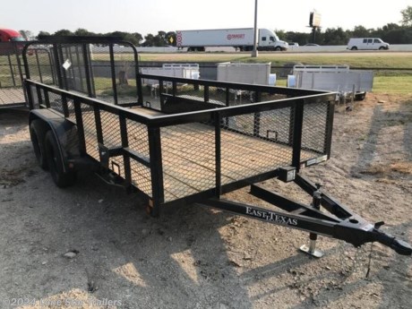 &lt;h3&gt;East Texas Trailers Tandem Axle Landscape 7K 77&quot; X 14&#39;&lt;/h3&gt;&lt;strong&gt;Features may include:&lt;/strong&gt;&lt;ul&gt;&lt;li&gt;7000 lbs G.V.W.R.&lt;/li&gt;&lt;/ul&gt;&lt;ul&gt;&lt;li&gt;2-3,500 lbs Dexter ez Lube Idler Axles&lt;/li&gt;&lt;/ul&gt;&lt;ul&gt;&lt;li&gt;Double eye Spring Suspension&lt;/li&gt;&lt;/ul&gt;&lt;ul&gt;&lt;li&gt;15&quot; silver mod 5 hole wheels&lt;/li&gt;&lt;/ul&gt;&lt;ul&gt;&lt;li&gt;ST205/75/R15 6 Ply Radial Tires&lt;/li&gt;&lt;/ul&gt;&lt;ul&gt;&lt;li&gt;2&quot; x 3&quot; x 3/16&quot; Angle iron frame&lt;/li&gt;&lt;/ul&gt;&lt;ul&gt;&lt;li&gt;4&quot; 4.5 lb Chahannel wrapped tongue&lt;/li&gt;&lt;/ul&gt;&lt;ul&gt;&lt;li&gt;2&quot; Bulldog Style Ram Coupler&lt;/li&gt;&lt;/ul&gt;&lt;ul&gt;&lt;li&gt;2&quot; x 3&quot; x 3/16&quot; Angle Iron on 24 &quot; Centers&lt;/li&gt;&lt;/ul&gt;&lt;ul&gt;&lt;li&gt;2&quot; x 3&quot; x 3/16&quot; Angle Top Rail&lt;/li&gt;&lt;/ul&gt;&lt;ul&gt;&lt;li&gt;24&quot; Exp. Metal Sides&lt;/li&gt;&lt;/ul&gt;&lt;ul&gt;&lt;li&gt;2&quot; x 2&quot; x 1/8&quot; Angle Iron Uprights&lt;/li&gt;&lt;/ul&gt;&lt;ul&gt;&lt;li&gt;2k Pipe Mount Flip Jack&lt;/li&gt;&lt;/ul&gt;&lt;ul&gt;&lt;li&gt;4&#39; exp. Metal gate w/1 spring assist&lt;/li&gt;&lt;/ul&gt;&lt;ul&gt;&lt;li&gt;Smooth Plate Fenders&lt;/li&gt;&lt;/ul&gt;&lt;ul&gt;&lt;li&gt;Treated Wood Floor&lt;/li&gt;&lt;/ul&gt;&lt;ul&gt;&lt;li&gt;Spare Tire Mount (Only)&lt;/li&gt;&lt;/ul&gt;&lt;ul&gt;&lt;li&gt;4 Stake Pockets&lt;/li&gt;&lt;/ul&gt;&lt;ul&gt;&lt;li&gt;7 Way Plug&lt;/li&gt;&lt;/ul&gt;&lt;ul&gt;&lt;li&gt;Flush Mount led Lights&lt;/li&gt;&lt;/ul&gt;&lt;ul&gt;&lt;li&gt;1 Coat of Primer and 2 Coats of Polyurethane Paint (painted underneath)&lt;/li&gt;&lt;/ul&gt;&lt;ul&gt;&lt;li&gt;Black Color&lt;/li&gt;&lt;/ul&gt;&lt;br&gt;3 Year Structural, 1 Year Comprehensive&lt;br&gt;&lt;br&gt;The Advertised Prices DO NOT Include: *Licensing* &amp;amp; Tax&lt;br&gt;&lt;br&gt;We have over 200 trailers to choose from. Come in and see us at:&lt;br&gt;6610 N I-35 Lacy Lakeview, TX 76705 (Exit 342B)&lt;br&gt;&lt;br&gt;Not in the great state of Texas? No Problem! We offer local and nationwide delivery.&lt;br&gt;&lt;br&gt;Store Hours:&lt;br&gt;MON–FRI: 8:00 AM - 5:00 PM&lt;br&gt;SATURDAY: 9:00 AM - 2:00 PM&lt;br&gt;SUNDAY: Closed&lt;br&gt;&lt;br&gt;Remember we handle all your Trailer Sales &amp;amp; Trailer Part Needs!!!&lt;br&gt;Let us help you with servicing your trailer too!&lt;br&gt;It is our pleasure to serve our community of Waco and all of Central Texas! http://www.lonestartrailers.com/--xInventoryDetail?id=14198115
