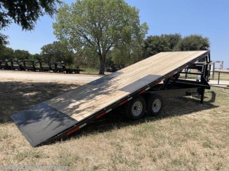 &lt;h3&gt;East Texas Trailers GN Deck Over Tilt Deck 14K 102&quot; X 24&#39;&lt;/h3&gt;&lt;br&gt;Features may include:&lt;br&gt;15,680 lbs G.V.W.R.&lt;br&gt;2-7,000 lbs Dexter elec. Brake axles&lt;br&gt;Slipper Spring suspension&lt;br&gt;16&quot; silver mod 8 hole wheels&lt;br&gt;st235/80/r16 10 ply radial tires&lt;br&gt;12&quot; 14 lb i-beam frame&lt;br&gt;12&quot; 14 lb i-beam neck&lt;br&gt;2-5/16&quot; round 25k adjustable coupler&lt;br&gt;6&quot; 12 lb i-beam deck frame&lt;br&gt;3&quot; channel crossmembers on 16&quot; centers&lt;br&gt;2-10k drop leg spring loaded jacks&lt;br&gt;diamond plate over the tires&lt;br&gt;5&quot; x 20&quot; cylinder w/hoist&lt;br&gt;double acting power unit&lt;br&gt;5 amp trickle charger&lt;br&gt;front toolbox between risers&lt;br&gt;side mount toolbox for hyd. Pump&lt;br&gt;treated wood floor&lt;br&gt;stake pockets &amp;amp; rub rail&lt;br&gt;st235/80/r16 10 ply radial spare tire&lt;br&gt;7 way plug&lt;br&gt;flush mount led lights&lt;br&gt;1 Coat of primer and 2 Coats of Polyurethane paint (painted underneath)&lt;br&gt;Black Color&lt;br&gt;&lt;br&gt;The Advertised Prices DO NOT Include: *Licensing* &amp;amp; Tax&lt;br&gt;&lt;br&gt;We have over 200 trailers to choose from. Come in and see us at:&lt;br&gt;6610 N I-35 Lacy Lakeview, TX 76705 (Exit 342B)&lt;br&gt;&lt;br&gt;Not in the great state of Texas? No Problem! We offer local and nation wide delivery.&lt;br&gt;&lt;br&gt;Store Hours:&lt;br&gt;MON–FRI: 8:00 AM - 5:00 PM&lt;br&gt;SATURDAY: 9:00 AM - 2:00 PM&lt;br&gt;SUNDAY: Closed&lt;br&gt;&lt;br&gt;Remember we handle all your Trailer Sales &amp;amp; Trailer Part Needs!!!&lt;br&gt;Let us help you with servicing your trailer too!&lt;br&gt;It is our pleasure to serve our community of Waco Texas and all of Central Texas! http://www.lonestartrailers.com/--xInventoryDetail?id=14332012