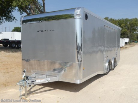 Supreme Car Hauler -&lt;br&gt;All-Aluminum Construction,&lt;br&gt;Integrated Frame Design&lt;br&gt;Flat Front w/Cast Corners - 24&quot; Stoneguard&lt;br&gt;One Piece Aluminum Roof - Screwless .030 Bonded Sides&lt;br&gt;white vinyl luan walls&lt;br&gt;2-3.5K Braked spread TORSION axles&lt;br&gt;2 5/16&quot; Coupler w/Safety Chains&lt;br&gt;5000lb Center Jack w/Foot&lt;br&gt;205/75R 15&quot; Radial Tires - 15&quot; aluminum Wheels&lt;br&gt;Smooth Aluminum Fender Flares&lt;br&gt;2&quot; x 5&quot; Integrated Frame&lt;br&gt;16&quot; O/C Floor &amp;amp; Roof Studs&lt;br&gt;16&quot; O/C Wall Studs&lt;br&gt;3/4&quot; dry maxx floor - White Vinyl Faced Luan Walls - Extruded Kick Panel&lt;br&gt;Approximate Interior Height: 88&quot;&lt;br&gt;(4) HD 5,000# Recessed D-Rings - Beavertail Construction&lt;br&gt;HD Rear Ramp w/Spring Assist w/Aluminum Hardware &amp;amp; 36&quot; extension&lt;br&gt;32&quot; x 78&quot; Side Door w/Paddle Handle &amp;amp; Piano Hinge &amp;amp; slide out step&lt;br&gt;Plastic Salem Vents&lt;br&gt;Exterior LED Lighting - (2) Dome Light w/Switch&lt;br&gt;7-Way Plug&lt;br&gt;&lt;br&gt;**Spread Torsion Axles Upgrade&lt;br&gt;**Aluminum Wheel Upgrade&lt;br&gt;**Elite Escape Door 6x9&#39;&lt;br&gt;**Rear Door Canopy w/ Lights&lt;br&gt;&lt;br&gt;&lt;br&gt;4 Year Limited Warranty&lt;br&gt;&lt;br&gt;The Advertised Prices DO NOT Include: *Licensing* &amp;amp; Tax&lt;br&gt;&lt;br&gt;We have over 200 trailers to choose from. Come in and see us at:&lt;br&gt;6610 N I-35 Lacy Lakeview, TX 76705 (Exit 342B)&lt;br&gt;&lt;br&gt;Not in the great state of Texas? No Problem! We offer local and nation wide delivery.&lt;br&gt;&lt;br&gt;Store Hours:&lt;br&gt;MON–FRI: 8:00 AM - 5:00 PM&lt;br&gt;SATURDAY: 9:00 AM - 2:00 PM&lt;br&gt;SUNDAY: Closed&lt;br&gt;&lt;br&gt;Remember we handle all your Trailer Sales &amp;amp; Trailer Part Needs!!!&lt;br&gt;Let us help you with servicing your trailer too!&lt;br&gt;It is our pleasure to serve our community of Waco Texas and all of Central Texas http://www.lonestartrailers.com/--xInventoryDetail?id=14658869