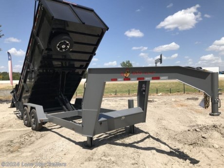 Model DU17 Gooseneck Ultimate Low Profile Dump &lt;br&gt;&lt;br&gt;(2) 8,000lb 4&quot; Drop Premium Axles w/Electric Self Adjusting Brakes&lt;br&gt;7 Leaf Slipper Spring Suspension&lt;br&gt;Gooseneck Adjustable Coupler&lt;br&gt;10k Hydraulic Hyjacker Jack&lt;br&gt;215/75R17.5 Radial Tires - Aluminum Wheels&lt;br&gt;Spare Tire w/Aluminum Wheel&lt;br&gt;Diamond Plate Fenders&lt;br&gt;8&quot; Tubing Main Frame - 3&quot; Channel Cross Members&lt;br&gt;One Piece Steel Floor 10ga&lt;br&gt;48&quot; 12ga High Sides w/Top 20&quot; Fold Down&lt;br&gt;6&#39; Hydraulic Double Acting Ramp/Gate&lt;br&gt;Stake Pockets &amp;amp; Tarp Tie Down Rail&lt;br&gt;(6) Side Mounted D-Rings&lt;br&gt;Spring Loaded Tarp w/Arms&lt;br&gt;Heavy Duty Hoist w/5&quot; Double Acting Cylinder&lt;br&gt;Bucher Power Unit w/25&#39; Remote - Wireless Remote&lt;br&gt;Deep Cycle Battery GR27 - Battery Charger (5 amp/hr)&lt;br&gt;Lockable Pump Box w/Gas Shock&lt;br&gt;LED Rubber Mounted Lights&lt;br&gt;All-Weather Wiring Harness (7-way RV)&lt;br&gt;Rear Stabilizer Jacks&lt;br&gt;Two-Tone Paint w/Durable Powder Coat Finish&lt;br&gt;Bed Size: 82&quot; W x 16&#39; L &lt;br&gt;Deck Height: 27&quot;&lt;br&gt;Capacity: 16.2 Cubic Yards&lt;br&gt;47&#173;&#173;&amp;#176; Dump Angle&lt;br&gt;&lt;br&gt;Industry Best 5 Year Warranty&lt;br&gt;&lt;br&gt;The Advertised Prices DO NOT Include: *Licensing* &amp;amp; Tax&lt;br&gt;&lt;br&gt;We have over 200 trailers to choose from. Come in and see us at:&lt;br&gt;6610 N I-35 Lacy Lakeview, TX 76705 (Exit 342B)&lt;br&gt;&lt;br&gt;Not in the great state of Texas? No Problem! We offer local and nation wide delivery.&lt;br&gt;&lt;br&gt;Store Hours:&lt;br&gt;MON–FRI: 8:00 AM - 5:00 PM&lt;br&gt;SATURDAY: 9:00 AM - 2:00 PM&lt;br&gt;SUNDAY: Closed&lt;br&gt;&lt;br&gt;Remember we handle all your Trailer Sales &amp;amp; Trailer Part Needs!!! &lt;br&gt;Let us help you with servicing your trailer too! &lt;br&gt;It is our pleasure to serve our community of Waco Texas and all of Central Texas! http://www.lonestartrailers.com/--xInventoryDetail?id=7653897