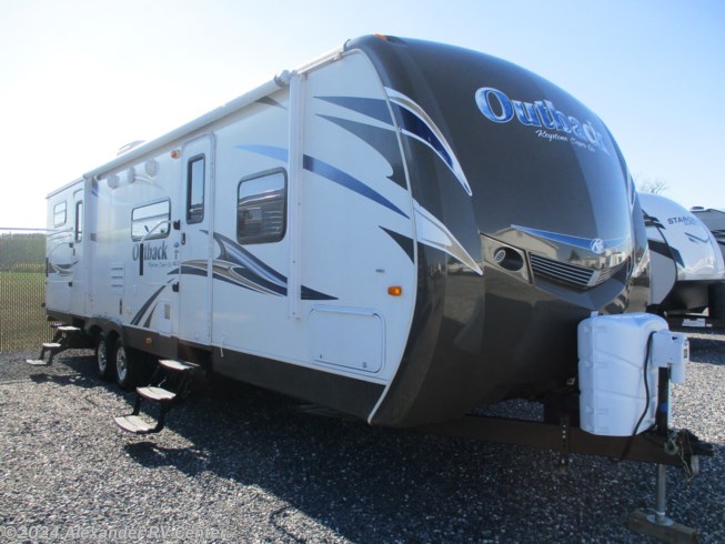 2012 Keystone Outback 312BH - Used Travel Trailer For Sale by Alexander RV Center in Clayton, Delaware features Shower, CO Detector, Non-Smoking Unit, Water Heater, Heated Underbelly