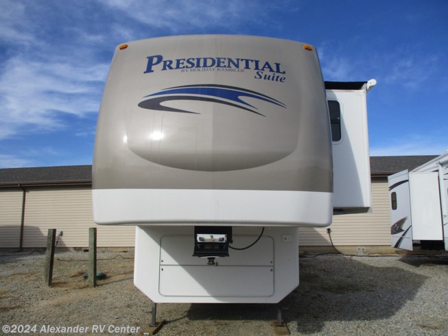 2009 Holiday Rambler Presidential Suite 37SKQ - Used Fifth Wheel For Sale by Alexander RV Center in Clayton, Delaware features Power Roof Vent, Smoke Detector, Medicine Cabinet, Ladder, DVD Player