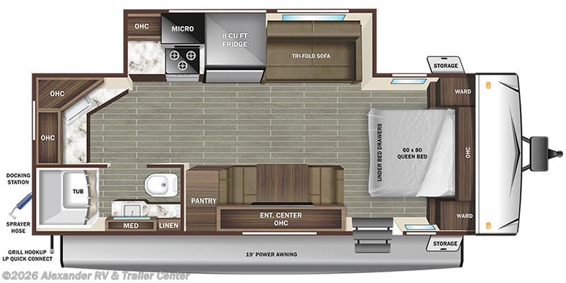 Floorplan of 2023 Starcraft Super Lite 225CK