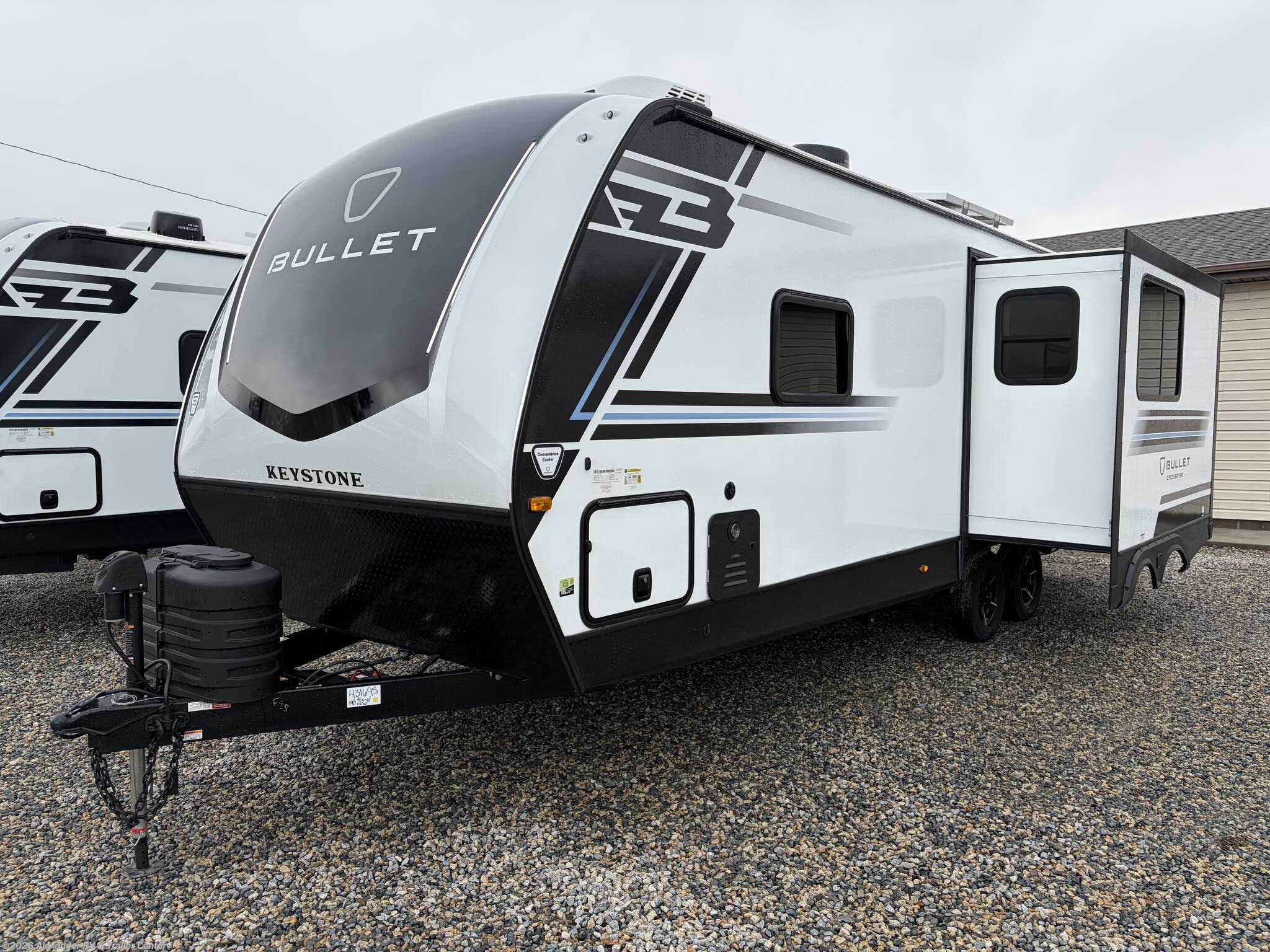 2026 Keystone Bullet Crossfire 245RKS - New Travel Trailer For Sale by Alexander RV & Trailer Center in Clayton, Delaware features Furnace, Booth Dinette, Slam Latch Baggage Doors, Smart TV, Fiberglass Sidewalls