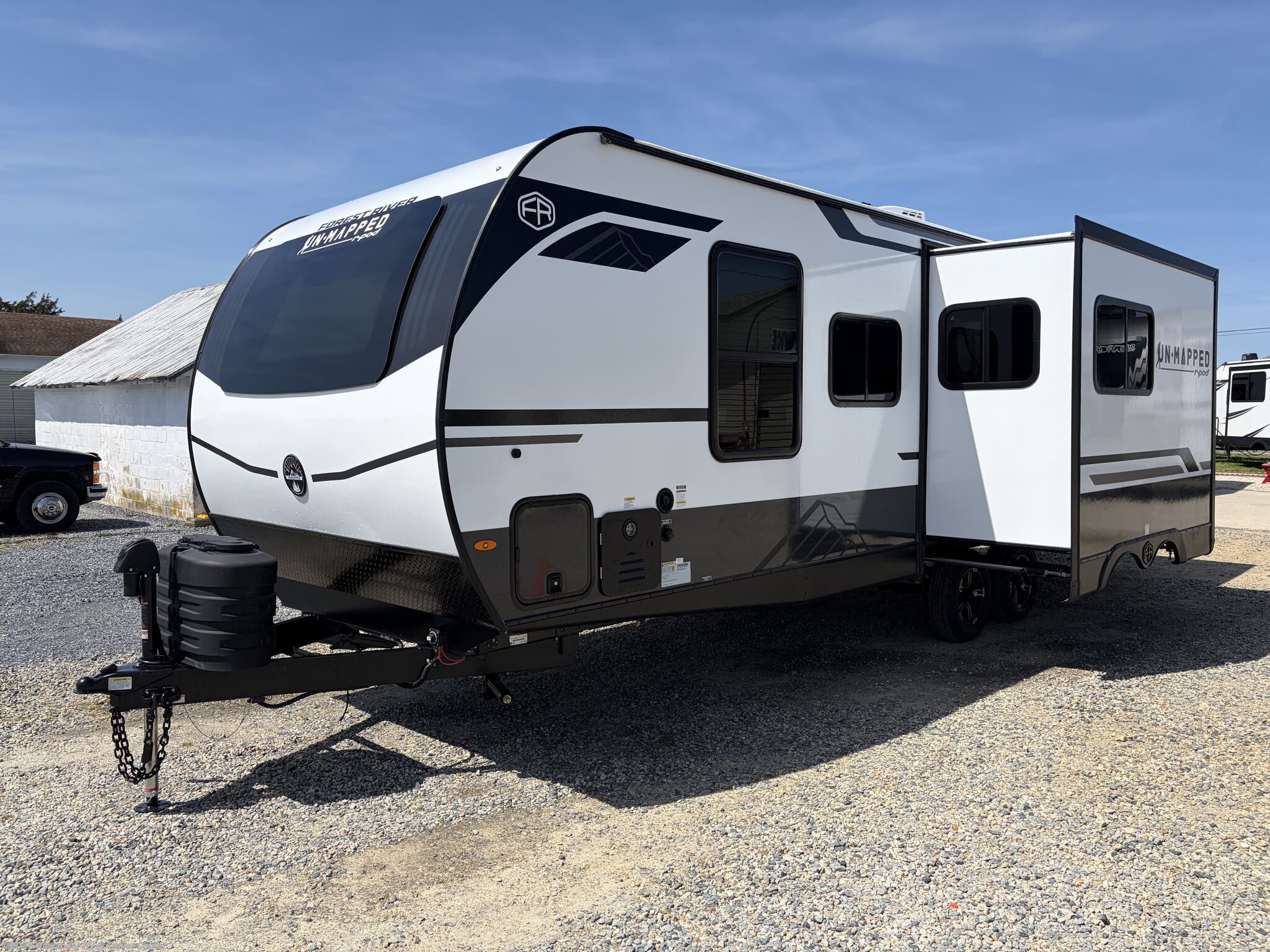 2026 Forest River R-Pod Un-Mapped 26ML - New Travel Trailer For Sale by Alexander RV & Trailer Center in Clayton, Delaware features Tankless Demand Gas Water Heater, Exterior Grill, Pass Thru Storage, Slam Latch Baggage Doors, Central Vacuum