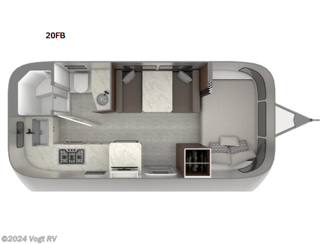 2024 Airstream Caravel 20FB - New Travel Trailer For Sale by Vogt RV in Fort Worth, Texas