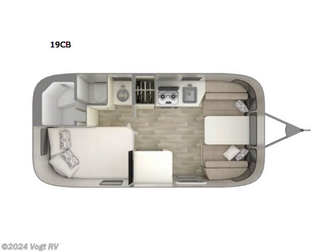 2024 Airstream Bambi 19CB - New Travel Trailer For Sale by Vogt RV in Fort Worth, Texas