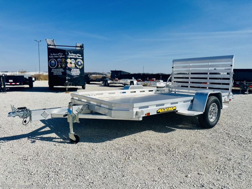New 2026 Aluma 7712H-S-TG 77X12 HEAVY SINGLE AXLE W/ STRAIGHT GATE available in Goodfield, Illinois