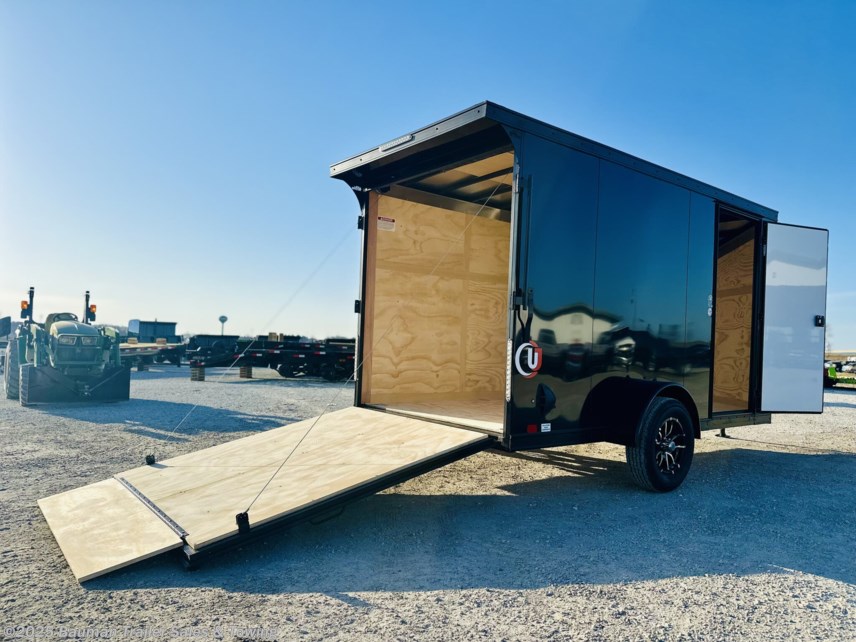 New 2025 United Trailers U Series UJ 6x12 Black/Blackout available in Goodfield, Illinois