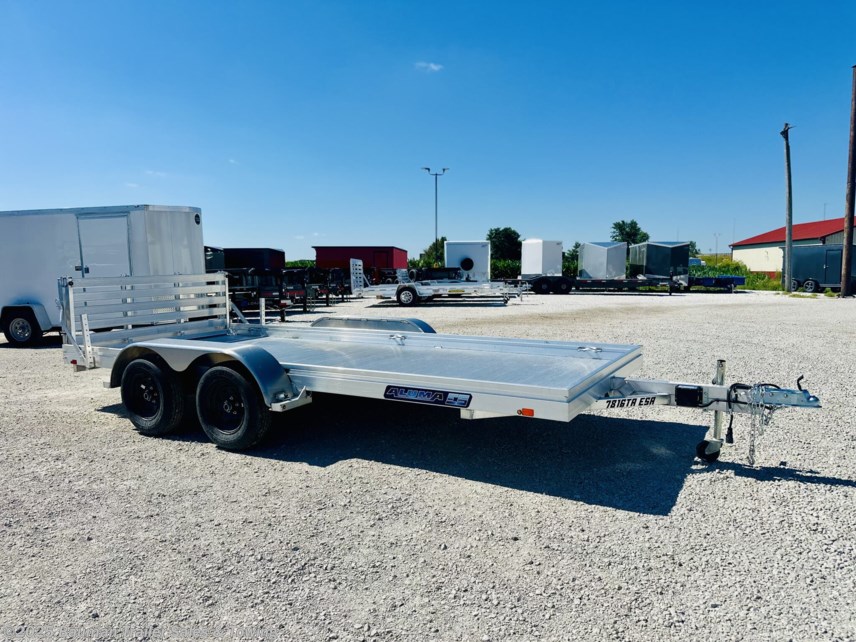New 2026 Aluma 7816ESA-TA - 78&quot; X 16&apos; TANDEM ALUMA UTILITY TRAILER available in Goodfield, Illinois