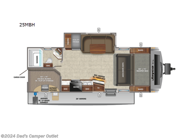 2023 Jayco White Hawk 25MBH - New Travel Trailer For Sale by Dad