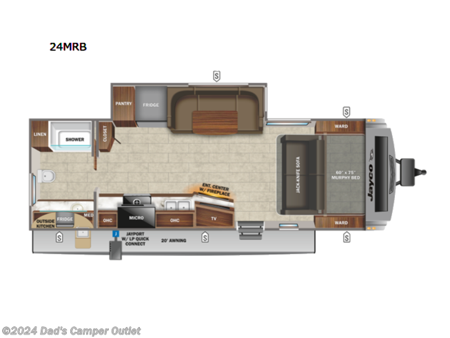 2023 Jayco White Hawk 24MRB - New Travel Trailer For Sale by Dad