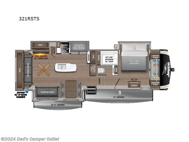 2024 Jayco Eagle 321RSTS - New Fifth Wheel For Sale by Dad