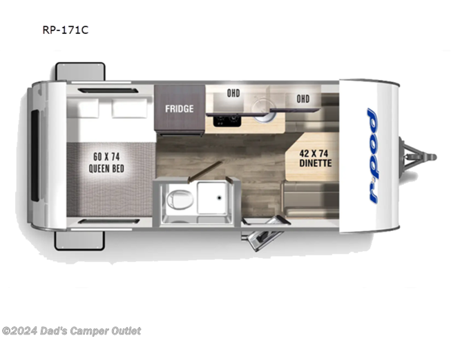 2024 Forest River R Pod RP-171C - New Travel Trailer For Sale by Dad