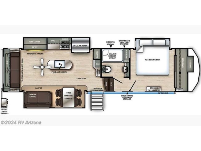 2021 Forest River Sandpiper Luxury 321RL - Used Fifth Wheel For Sale by RV Arizona in El Mirage, Arizona