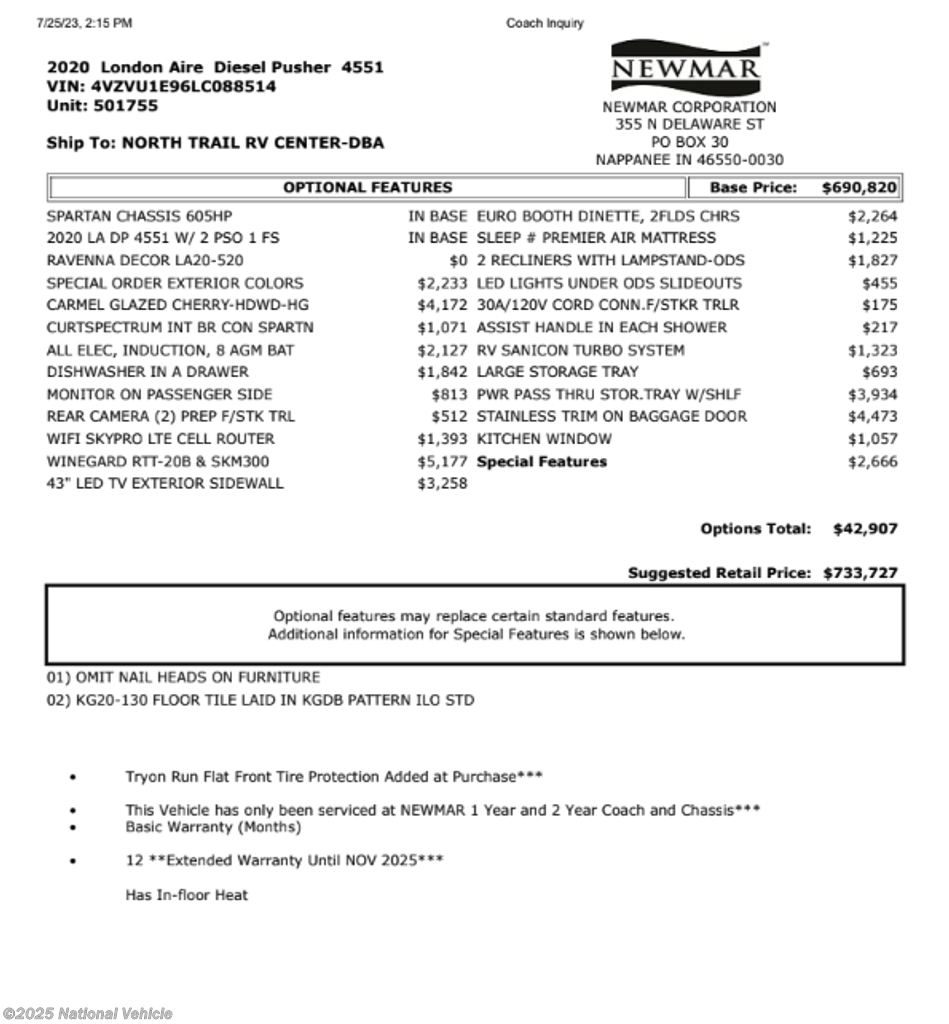 Used 2020 Newmar London Aire 4551 available in Fredericksburg, Virginia