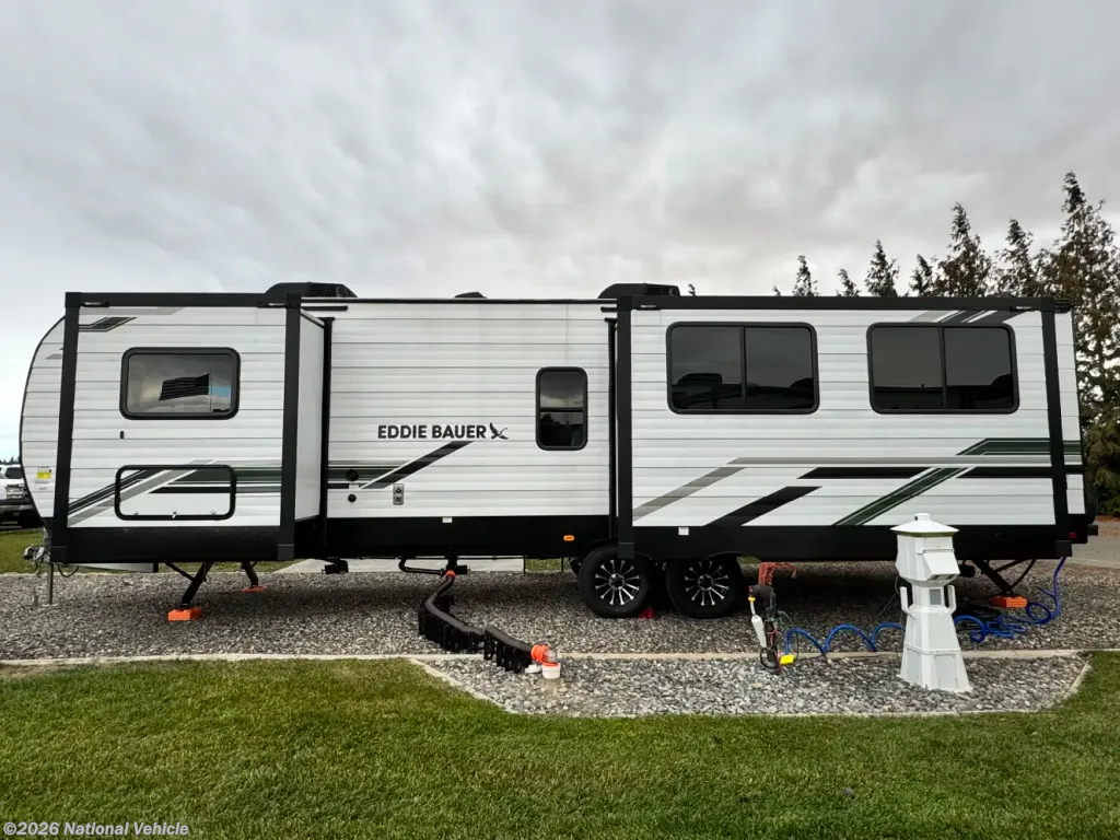 2025 Heartland Eddie Bauer 32MKS - Used Travel Trailer For Sale by National Vehicle in Kennnewick, Washington
