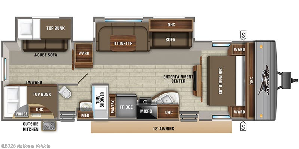 2021 Jayco Jay Flight 32BHDS - Used Travel Trailer For Sale by National Vehicle in Massena, New York