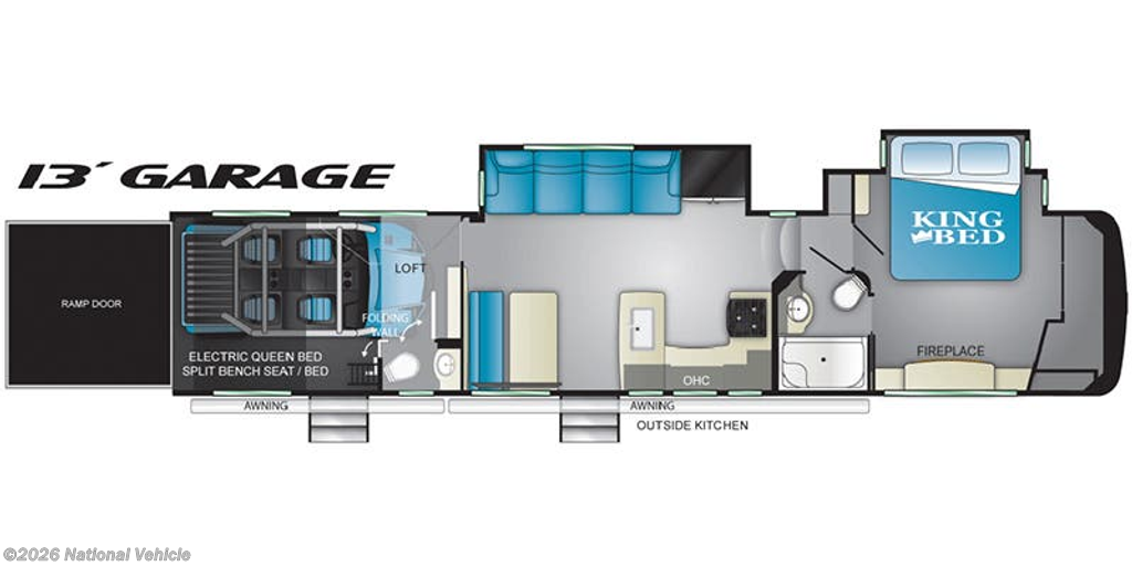 Used 2020 Heartland Cyclone 4007 available in Woodbine, Georgia
