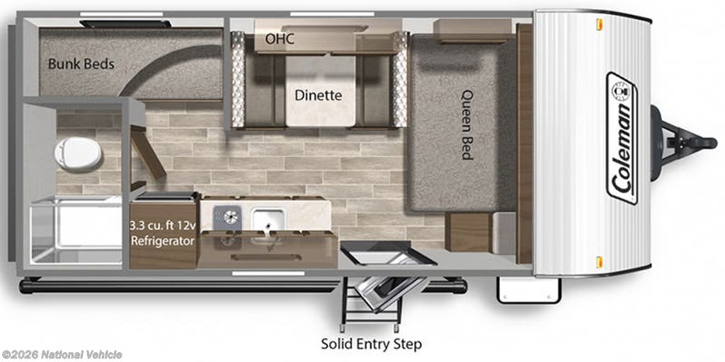2022 Dutchmen Coleman 17B - Used Travel Trailer For Sale by National Vehicle in Murfreesboro, Tennessee