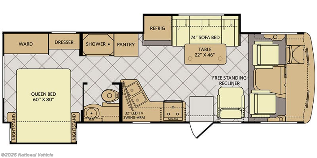 2015 Fleetwood Storm 30L - Used Class A For Sale by National Vehicle in Fayetteville, Arkansas