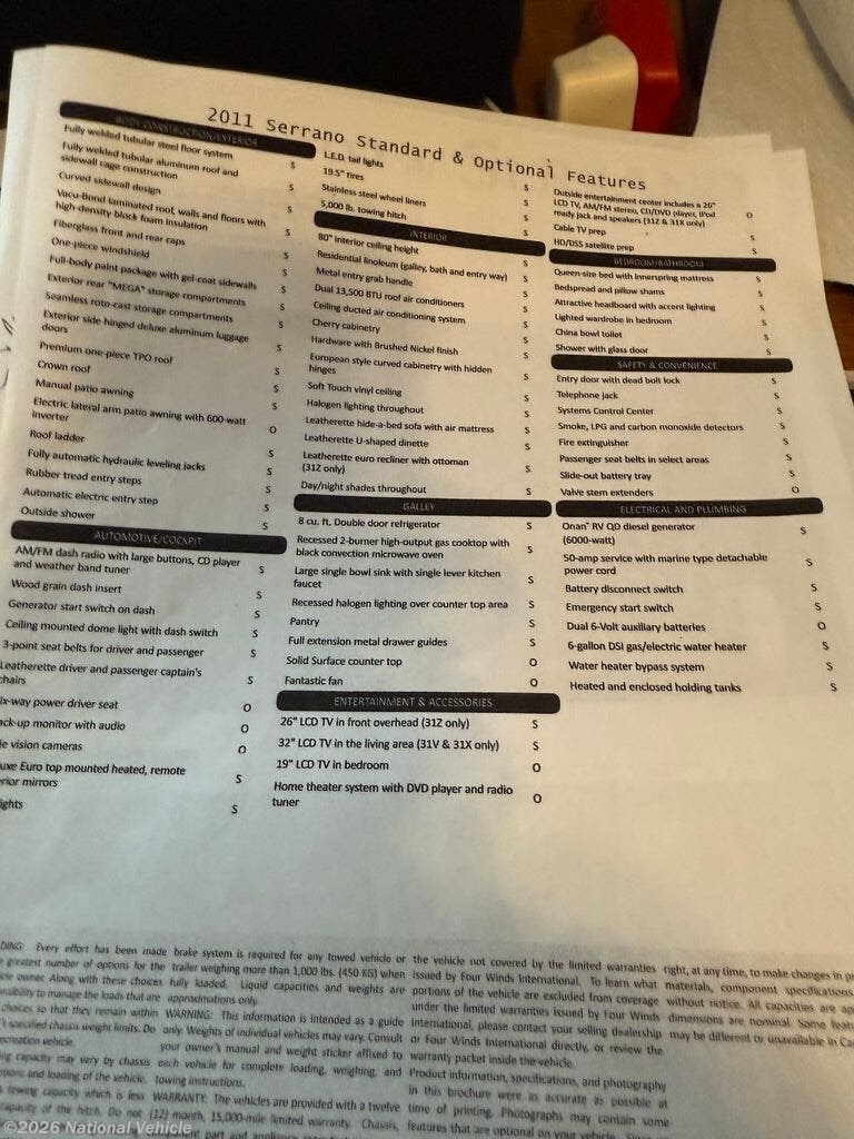 Used 2011 Four Winds Serrano 31V available in Lady Lake, Florida