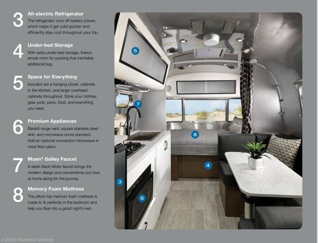 2023 Airstream Caravel 22FB - Used Travel Trailer For Sale by National Vehicle in Clayville, New York