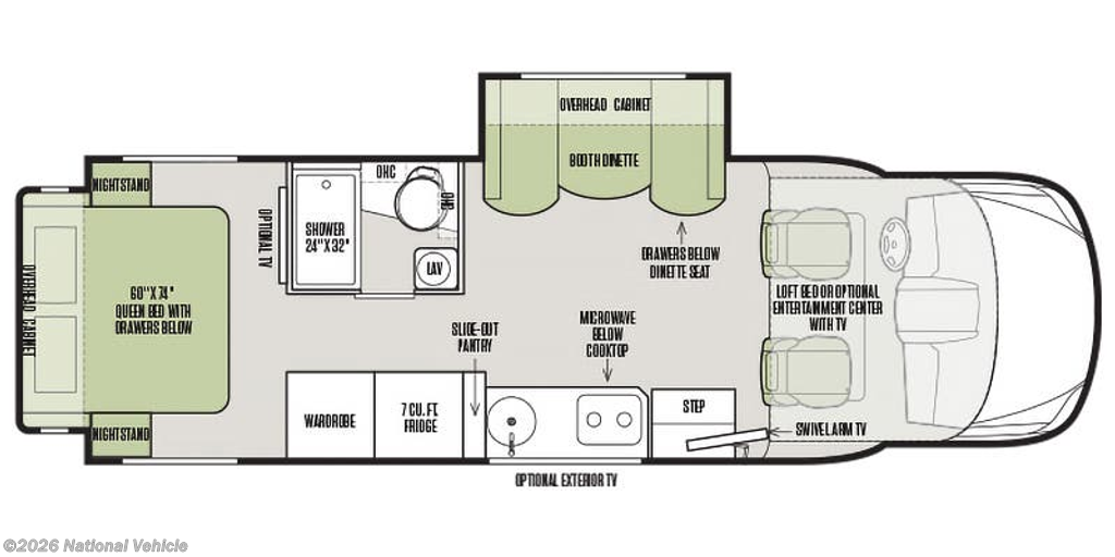 2019 Tiffin Wayfarer 25QW - Used Class C For Sale by National Vehicle in Bartlett, Illinois